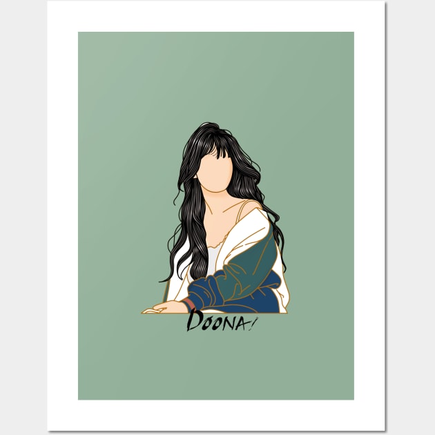 Doona Kdrama Art Wall Art by ArtByAzizah